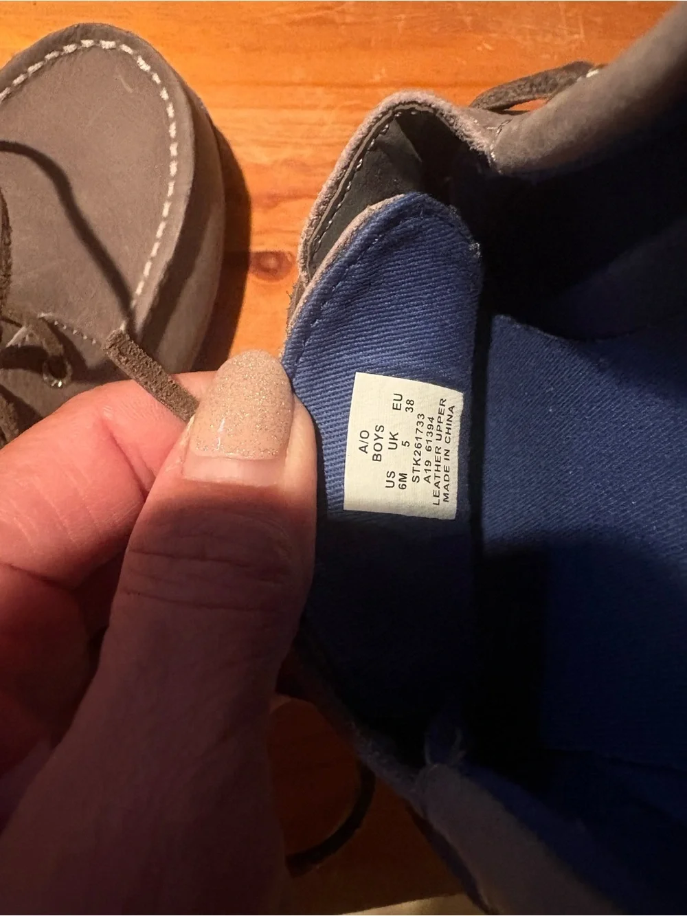Vineyard Vines Gray Suede Boat Shoes with Blue Insoles